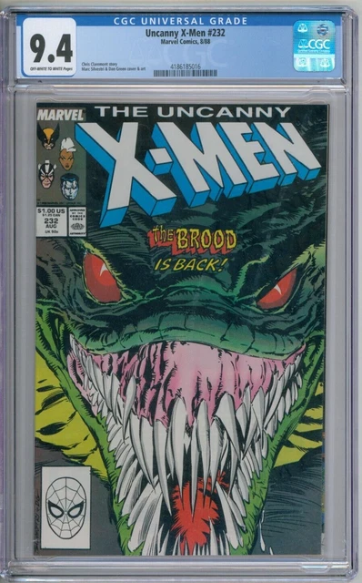 Uncanny X-Men 232 CGC Graded 9.4 NM Marvel Comics 1988