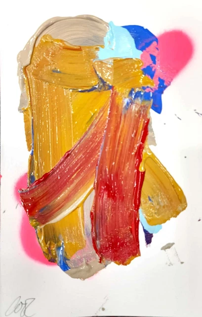 Corbellic Expressionism Art 9X6 Prayers Win Abstract Original Modern Wall Paper