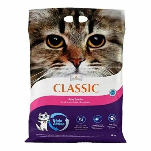 Intersand Classic Clumping Baby Powder Cat Litter 7 /14kg - Safe, Quick & Easy