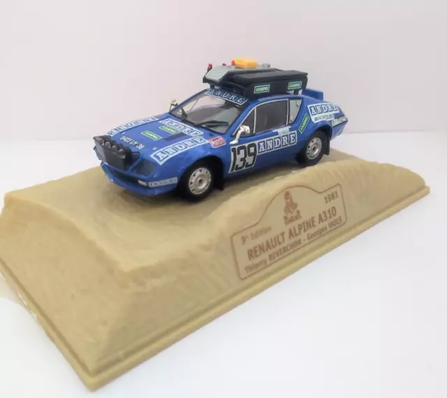 Renault Alpine A310 Reverchon-Vails Dakar 1981 1/43 Norev Boite Vitrine