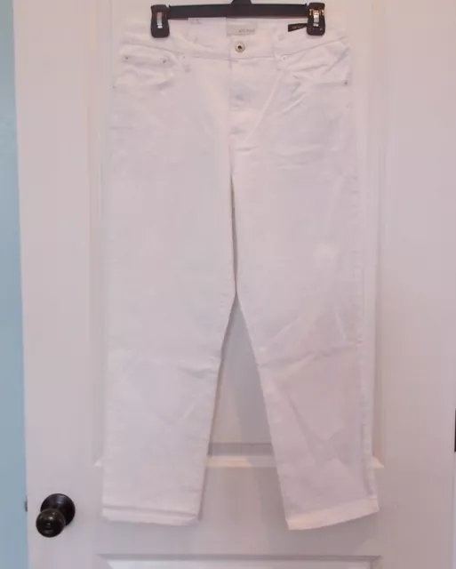 Ella Moss Juniors Size 8 Waist Size 29 White High Rise Slim Straight Ankle Jeans