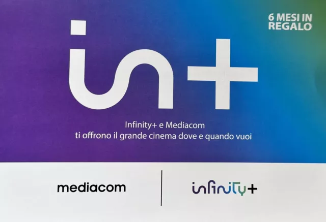 Mediaset NUOVO INFINITY + PASS 6 MESI Coupon Digitale - invio codice per Email