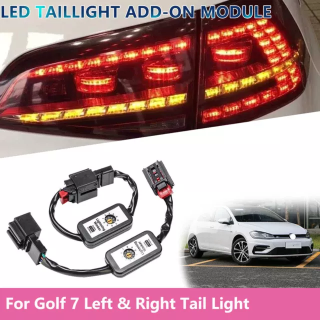 2pcs Dynamic Turn Signal Module Indicator LED Tail Light Add-on Module for Golf~
