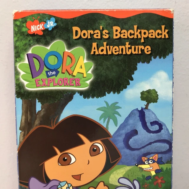 Vintage Nickelodeon Dora The Explorer Backpack Adventure Vhs Video Tape