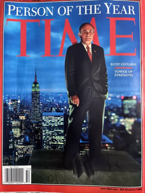 Vintage Time Magazine Person Of The year Rudy Giuliani | December 31 2001