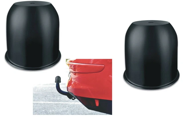 Yicare - Lot De 3 Capuchons De Protection Pour Boule D'attelage 50 Mm - PVC Noir, Imperméable