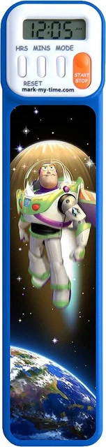 Mark-My-Time 3D Disney Buzz Lightyear Digital Bookmark and Reading Timer-Free Po