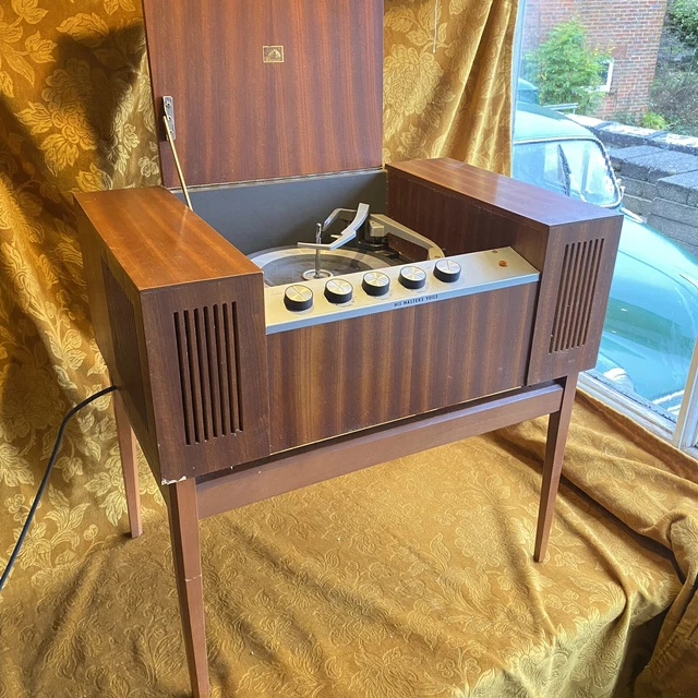 VINTAGE HMV STEREO Record Player His Masters Voice Free Standing On