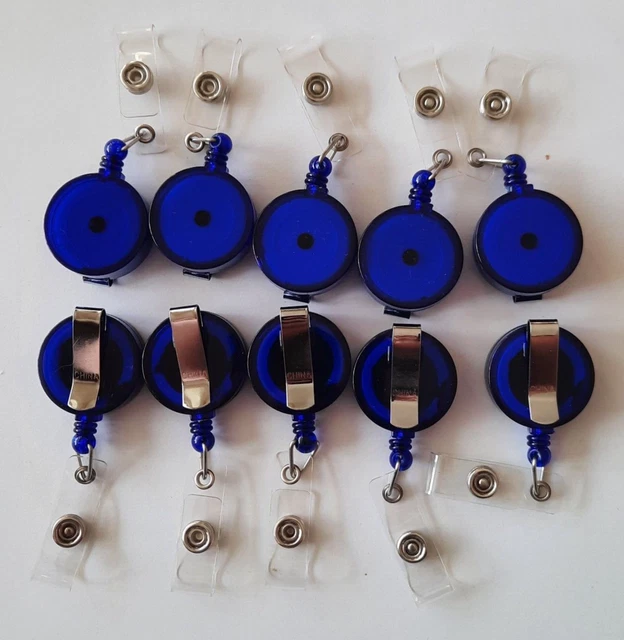 (1,00€/St) 10 Schlüsselanhänger Aufrollmechanismus JOJO Gürtelclip Ausziehbar