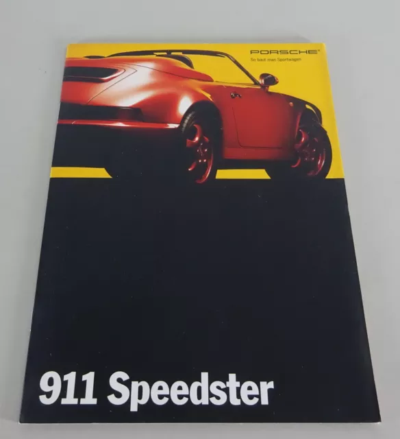 Prospectus/Brochure Porsche 911 Speedster Type 964 Stand 02/1993