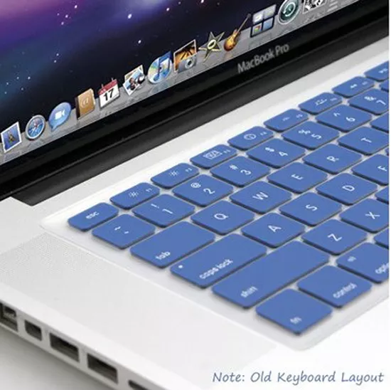 Ultra Thin Blue Soft TPU Keyboard Cover Skin for Macbook air 11.6 Pro 13 Inch