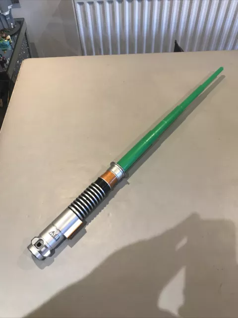 Star Wars Luke Skywalker Green Flick Action Lightsaber 2015 LFL Hasbro Rare