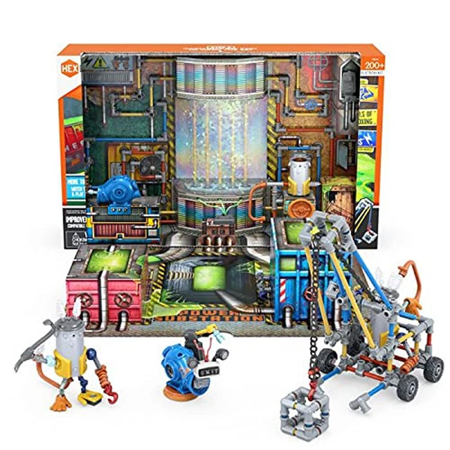HEXBUG JUNKBOTS Small Factory Habitat Power Sub Station, Surprise Toy Playset...