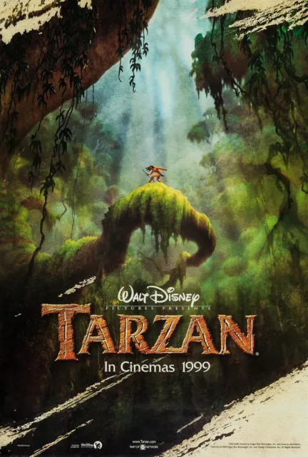 Art Print Promo Poster "Tarzan" 1999 Disney Classic Film Kids Room Decor Gift