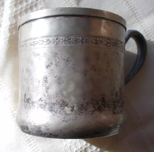 1881 Rogers Silver Plated Baby Cup 117    EPNS  Vintage 3