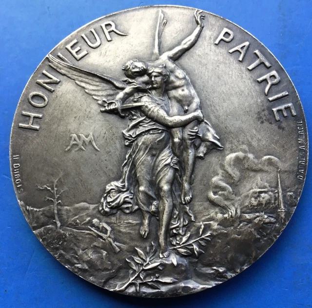 Médaille Jeanne D'Arc Calais 1910 – Bronze Argenté Concours De Tir Desaïde