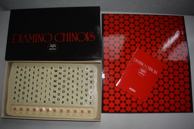 Jeu De Société Vintage 1973 Diamino Chinois - Mots Croisés 5 Directions, Marque Gay-Play