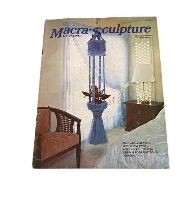 VINTAGE 1970S MACRAME Pattern Book Macra-Scultpure Craft $10.00