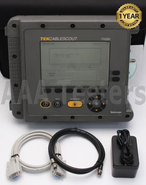 Tempo Greenlee Tektronix TEK CableScout TV220 Coax CATV TDR Cable Tester TV 220