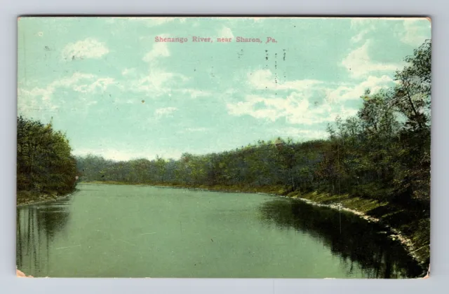Sharon PA- Pennsylvania, Shenango River, Antique, Vintage c1910 Postcard