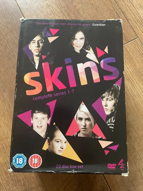 SKINS - COMPLETE Series 1-7 - Uk Region 2 Dvd 20-Disc Box Set EUR