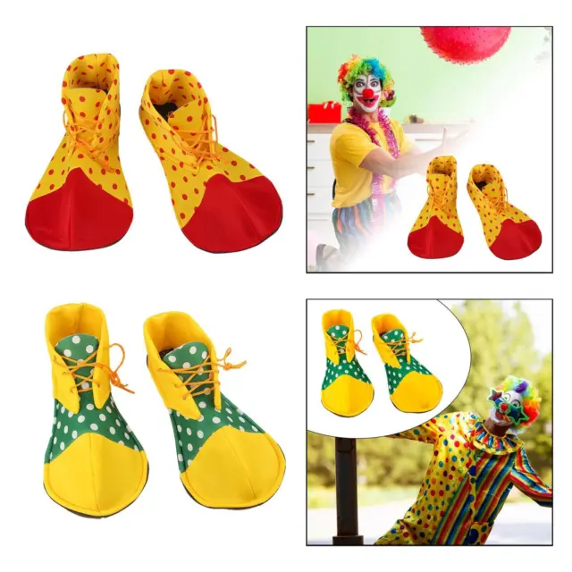 Chaussures de clown pour adultes, chaussures de costume pour spectacle sur