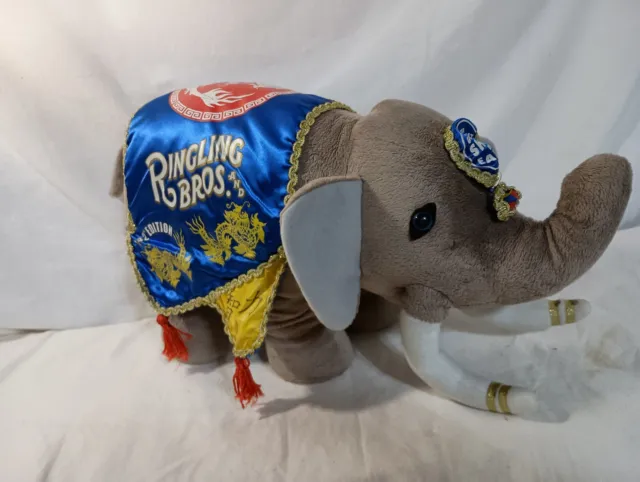 Ringling Bros and Barnum and Bailey Circus Plush Elephant 142 Anniversary