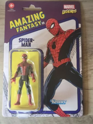 Marvel Legends Spiderman Amazing Fantasy Retro 3.75 Action Figure Hasbro Kenner