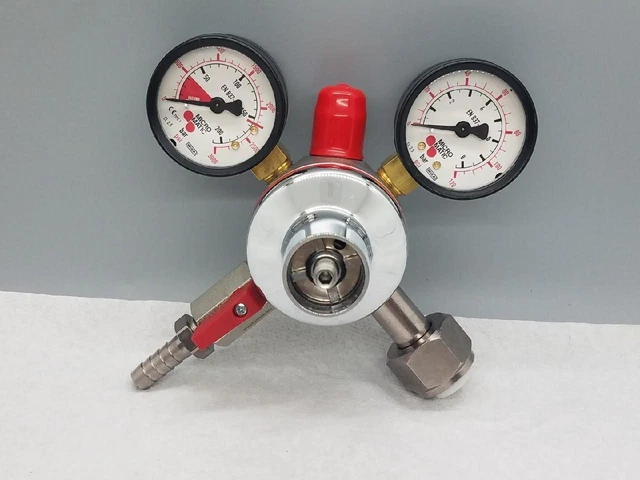 Micro Matic Premium CO2 Regulator, Primary, High Pressure, 0-120 PSI, 2 Gauge