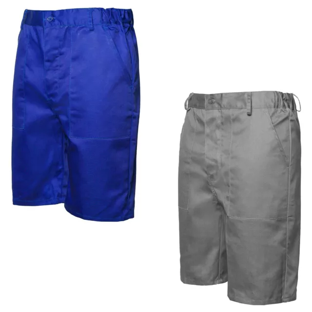 Arbeitshose Arbeitsshorts Shorts kurze Hose grau blau Berufsbekleidung Gr.S-XXXL