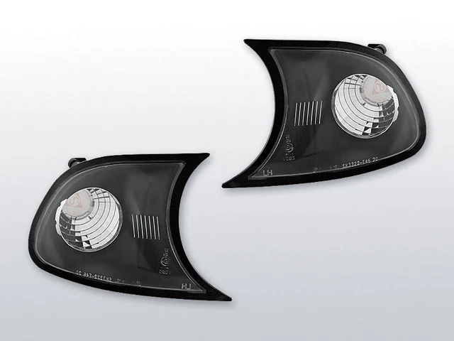 KPBM20 COPPIA FRECCE ANTERIORI BMW E46 COUPE 2001-2003 NERO TuningShop-TT