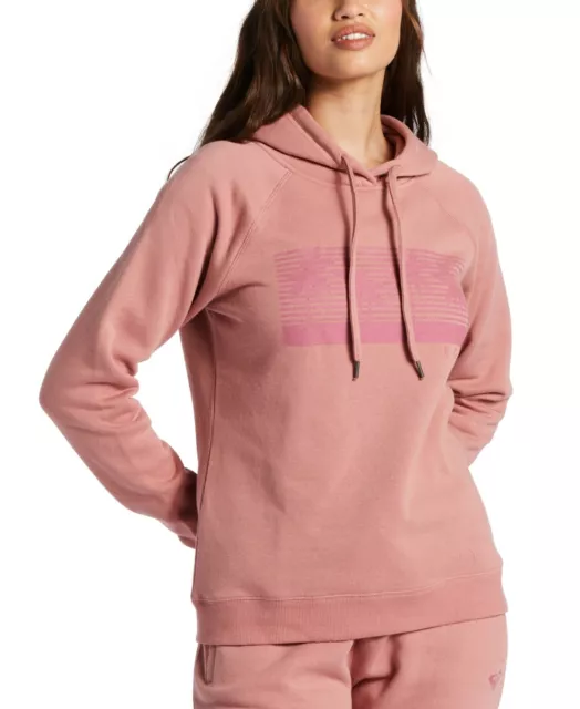 Roxy Juniors' Size X-Large Palm Pictures Go Off Graphic Hoodie, Pink, NWT