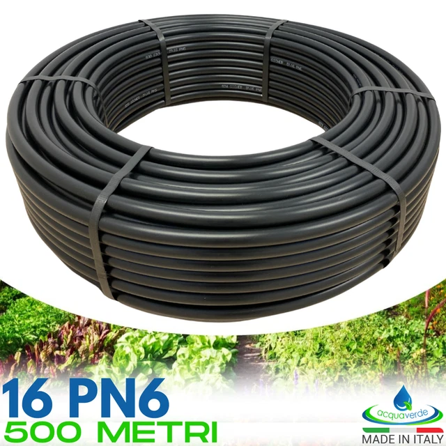 Tubo In Polietilene DI GIULIO Per Irrigazione PN6, 20 Metri, Diametro 20 Mm, Nero - Foto 6