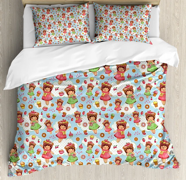 Anime Housse de Couette Les filles avec Viennoiseries délicieux