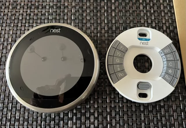 Google Nest 3rd Gen Smart Learning Thermostat - Stainless Steel (T3007ES)