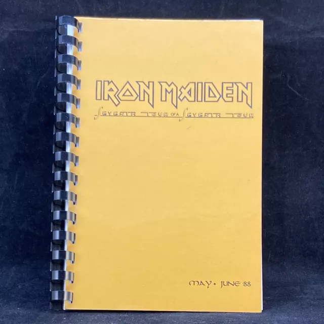 Iron Maiden Seventh Tour Of Ein 1988 Konzert Tour Itinerary