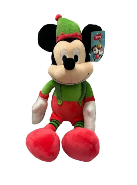 Disney Mickey Mouse Plush - Mickey Holiday Plush- Mickey Christmas Plush 18'