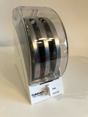Lot of 3 CUISINART Food Processor Blades Discs and Holder for Deluxe 11