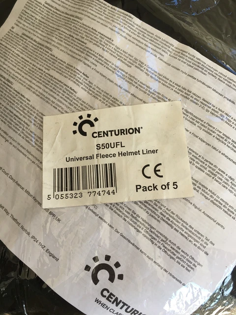 Casco Centurion fodera cappello duro pile S50UFL confezione da 5