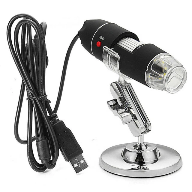 Endoscope biologique portatif avec microscope numérique 1600X USB Zoom