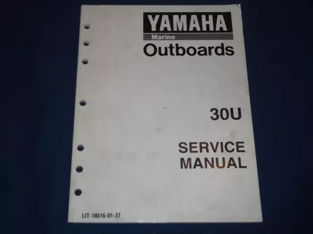 Yamaha 30U Marine Outboard Motor Service Repair Shop Book Manual