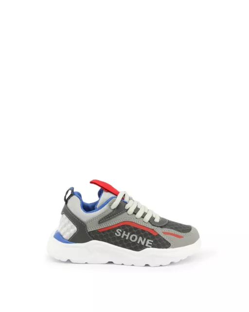 Shone Sneakers with Synthetic Material and Fabric Upper  -  Sneakers  - Grey
