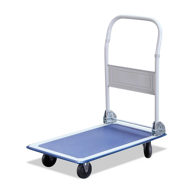 150 kg grande carrello piattaforma di trasporto camion pieghevole in acciaio blu