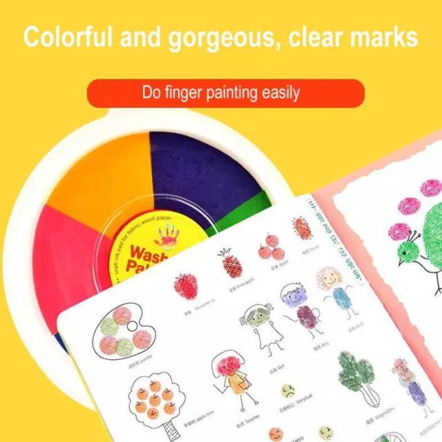Finger Painting Kit Colors Kids Washable Finger Painting Set with Painting R5V