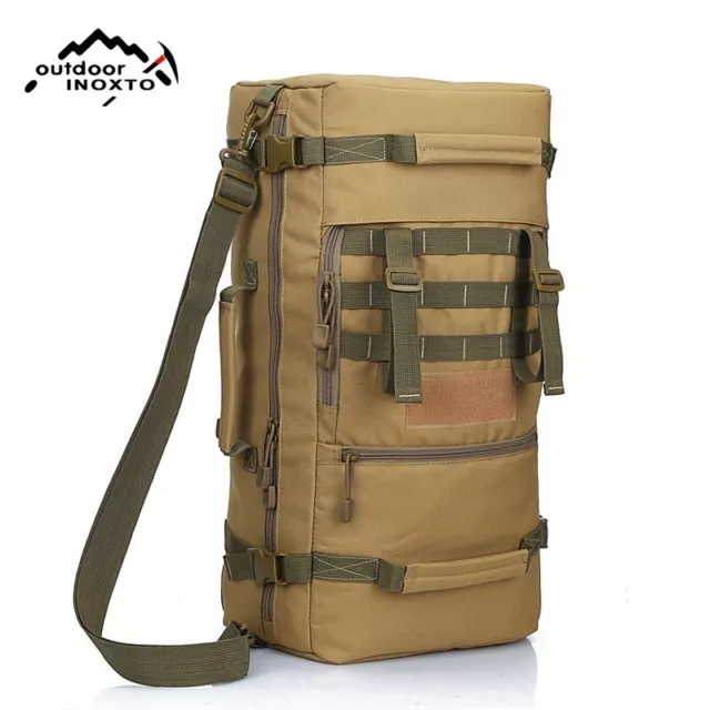 50L MEN BACKPACK Rucksack Tactical Bag For Military Travel And Camping ...
