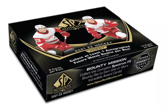 2021-22 Upper Deck Sp Authentic Hockey Box Sealed Free Shipping Canada Only