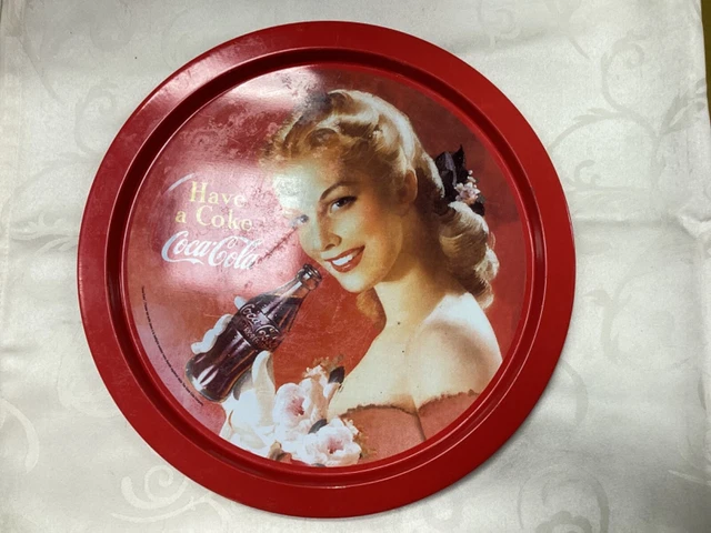 Vassoio Coca Cola tondo in metallo (S1 NS)