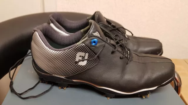 defective Footjoy Dna Helix Golf Shoes In Black Size UK 8