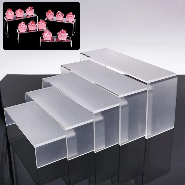 Happysnow Étagère De Rangement Pour Disques Vinyles LP 13,7 Cm - Support Noir Acrylique