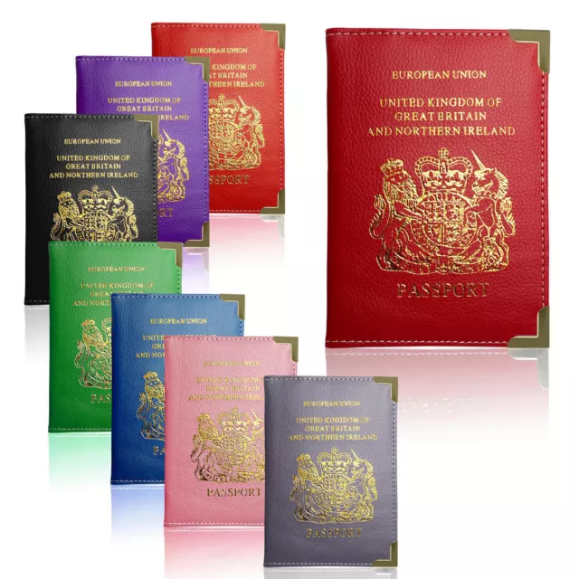 PASSPORT COVER New Passport Holder For UK & European PU Leather